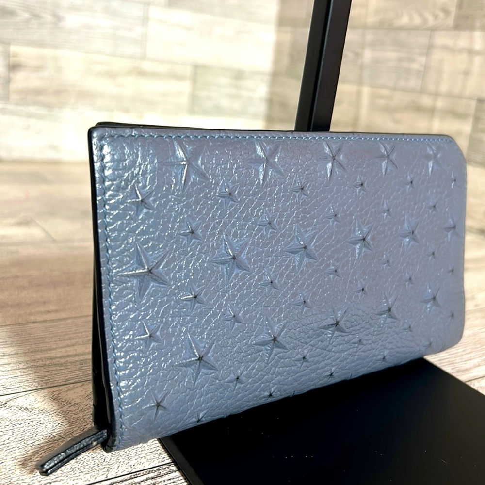 Jimmy Choo Cooper star embossed wallet EUC